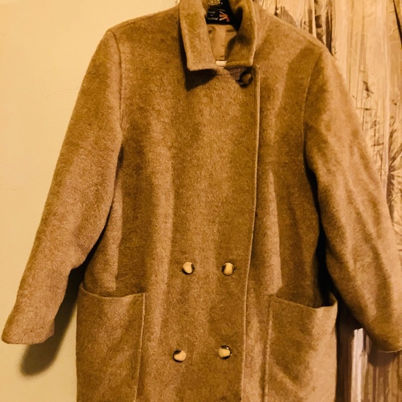 Classic Women's lama Wool in Coat double breasted super warm - Picture 3 of 9
